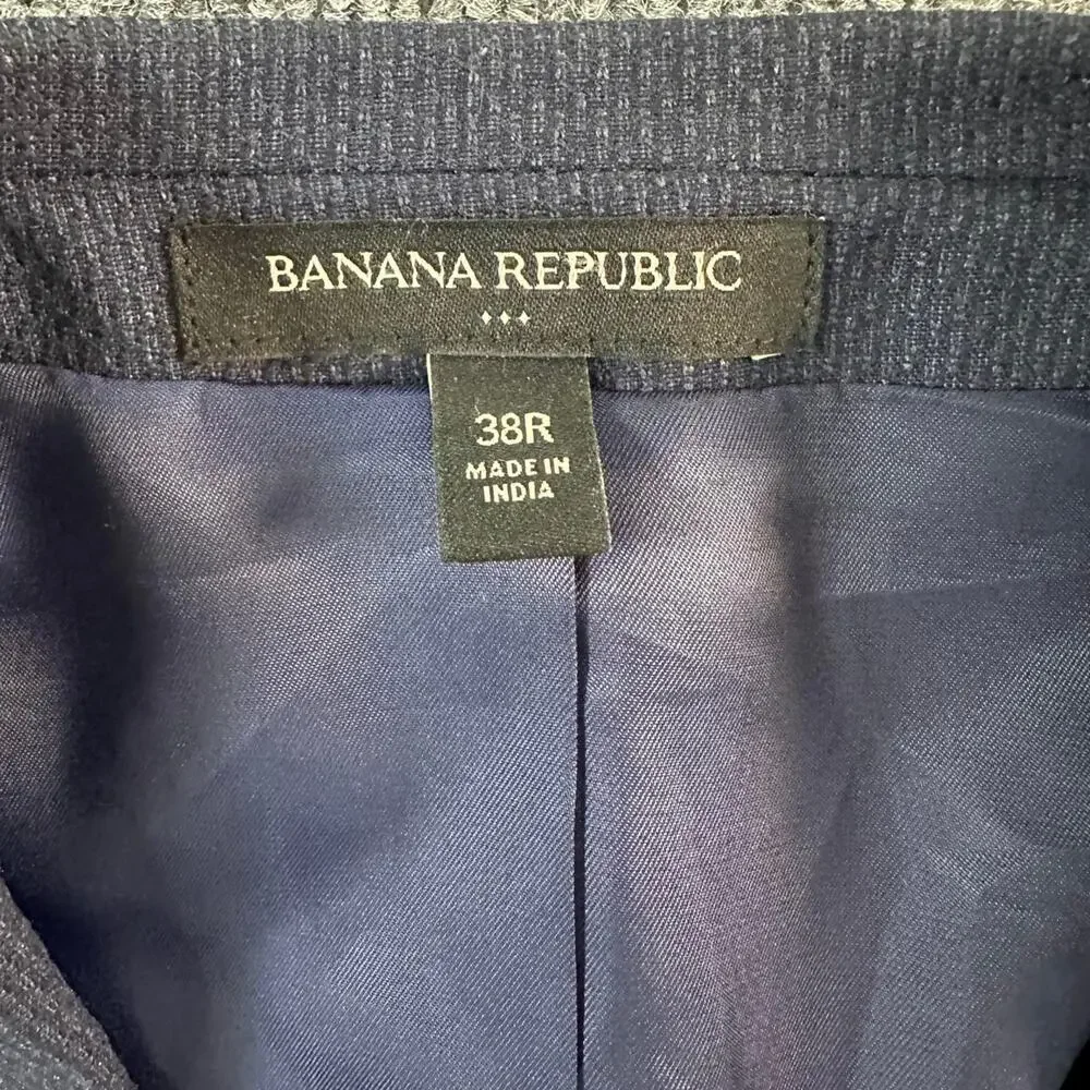 Banana Republic Factory Men’s Textured Sports Coat Modern Slim Fit Blazer 38R
